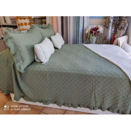 COLCHA CAPRI VERDE CAMA 240X260