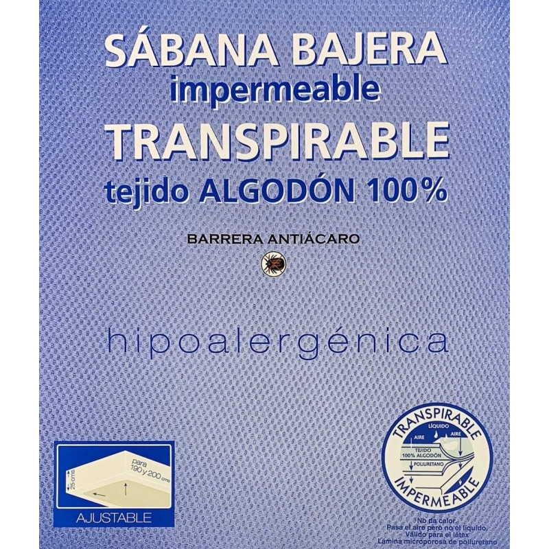 SABANA BAJERA IMPERMEABLE TRANSPIRABLE ZORBA