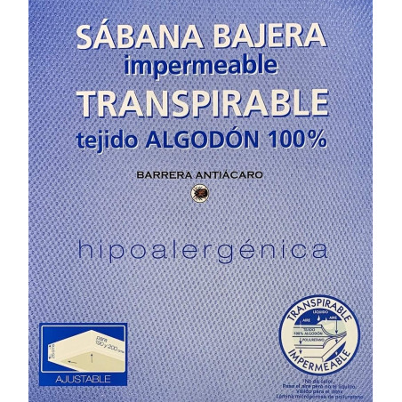 SABANA BAJERA IMPERMEABLE TRANSPIRABLE ZORBA