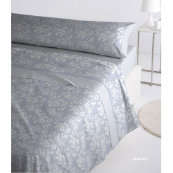 JUEGO SABANAS DE FRANELA MARITHE COLOR AZUL CAMA 160