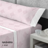 JUEGO SABANAS FRANELA NASHIRA COLOR ROSA CAMA 105