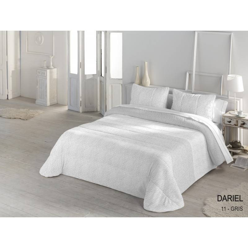 EDREDÓN COMFORTER SHERPA SERENA DARIEL COLOR GRIS CAMA135