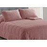 EDREDÓN SHERPA MAICA KARAMELO COLOR VINO CAMA 250X270