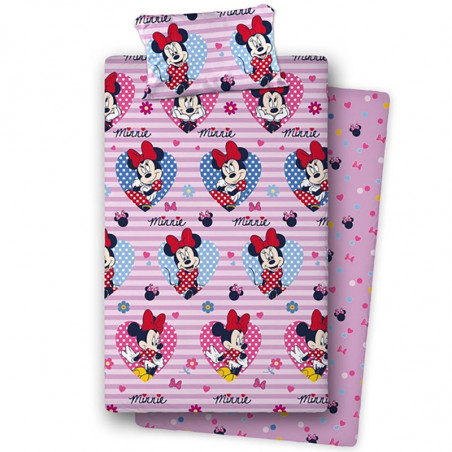 JUEGO SABANAS CORALINA DISNEY JUNIOR MINNIE CAMA 105